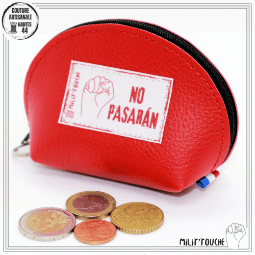 porte monnaie rouge "no pasarÁn"