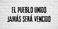 slogan el pueblo unido jamas sera vencido