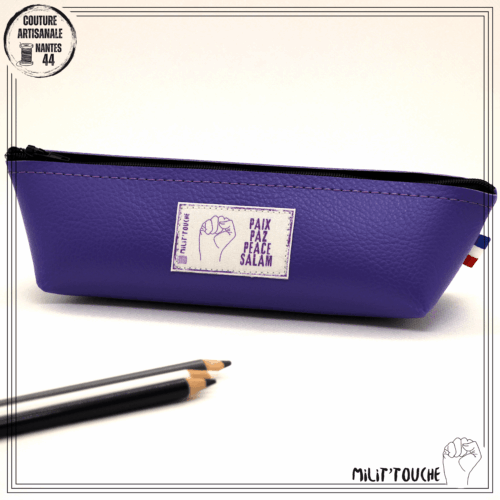 trousse lavande "paix peace paz salam"