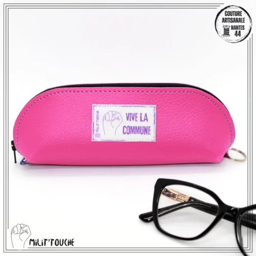 etui lunettes simili framboise vive la commune 1