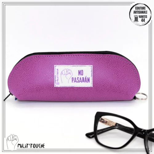 etui lunettes simili mauve no pasaran 1