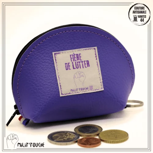 porte monnaie simili lavande fiere de lutter 1