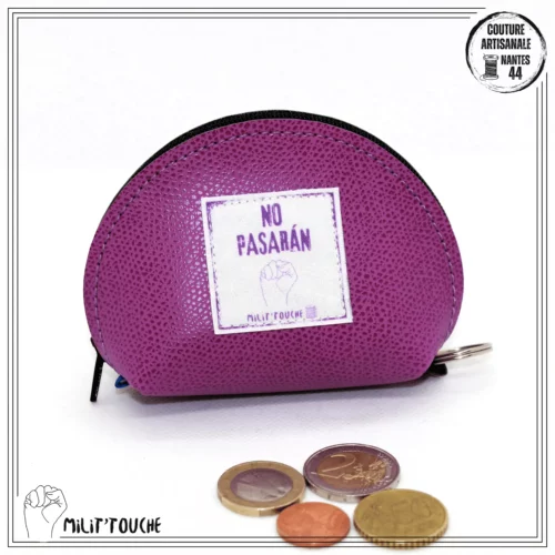porte monnaie simili mauve no pasaran 1