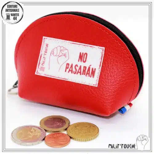 porte monnaie simili rouge no pasaran 1