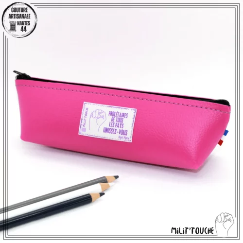 trousse simili framboise proletaires de tous les pays unissez vous karl marx 1